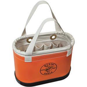 KLEIN TOOLS 5144BHHB Tool Bucket Handle, 14 x 7 x 10 Inch Size, 15 Pockets, Orange | AC6MCJ 34E635 / 62132-1