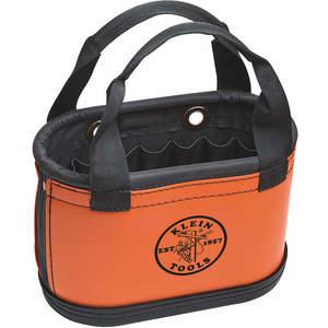 KLEIN TOOLS 5144HBS Tool Bucket Handle, 14 x 7 x 10 Inch Size, 15 Pockets, Orange | AC6MCL 34E637 / 62003-4