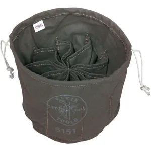 KLEIN TOOLS 5151 Drawstring Bag, 10 Compartment, 11 Inch Diameter | AB9JCL 2DGH7 / 55341-7