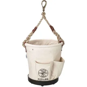 KLEIN TOOLS 5171PS Canvas Bucket, #4, 4 Outside Pockets | AB9JEN 2DGU4 / 55534-3