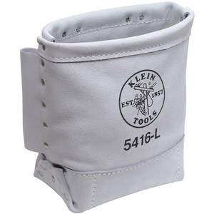 KLEIN TOOLS 5416L Bull-Pin Bolt Bag, Size 5 x 9 x 10 Inch, Leather White | AC6VPR 36K973 / 55376-9