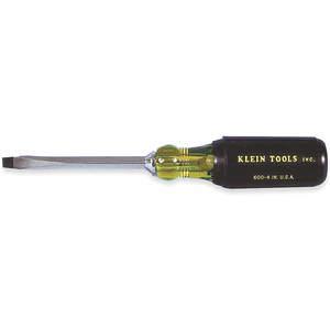 KLEIN TOOLS 600-8 Screwdriver, Slotted, Square Shank, Size 3/8 x 8 Inch | AD6RXL 4A847 / 85006-6