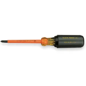 KLEIN TOOLS 603-4-INS Insulated Screwdriver, Phillips, Profilated, Size #2 x 4 | AB2NWR 1N056 / 85037-0