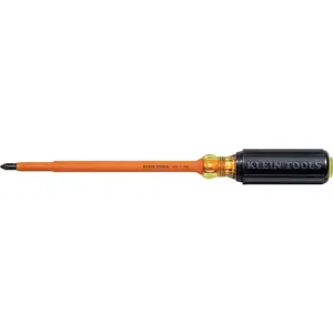 KLEIN TOOLS 605-7-INS Insulated Screwdriver, Slotted, Size 1/4 x 11-5/16 Inch | AD6RCK 49C227 / 85330-2