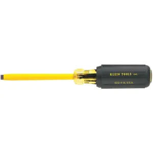 KLEIN TOOLS 621-6 Screwdriver, Plastic Dip, Shank Cabinet Tip, Tip Size 3/16 Inch | AB9JFC 2DGW1 / 85108-7