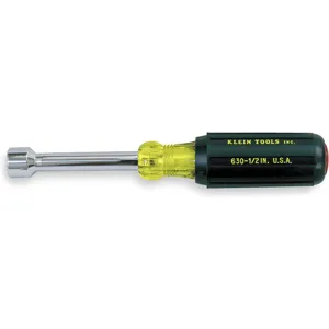 KLEIN TOOLS 630-1/2 Nut Driver, Size 1/2 Inch | AE4LQQ 5LL60 / 65007-9