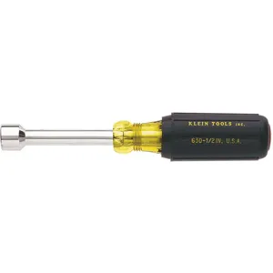 KLEIN TOOLS 630-5/8 Nut Driver, Cushion Grip, 4 Hollow Shaft, 5/8 Inch Size | AB9JAG 2DFZ7 / 65009-3