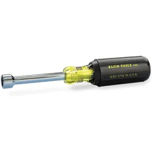 KLEIN TOOLS 630-7/16 Nut Driver, Shank Cushion, Size 7/16 x 3 Inch | AE4LQX 5LL66 / 65006-2