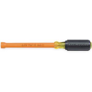KLEIN TOOLS 646-1/4-INS Insulated Nut Driver, Hollow, Size 1/4 Inch | AB4LQV 1YRX6 / 65226-4