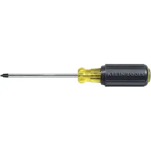 KLEIN TOOLS 661 Screwdriver, Cushion Grip, 4 Round Shank Square, #1 | AB9JAQ 2DGB8 / 85162-9