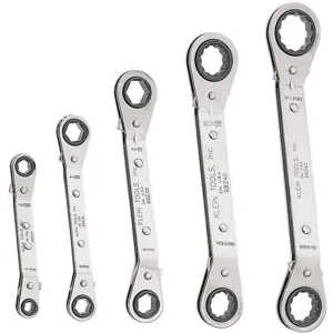 KLEIN TOOLS 68245 Ratcheting Wrench Set 5 Pc | AF4PJK 9EDY1 / 68245-2