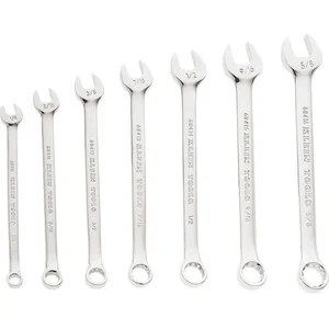 KLEIN TOOLS 68400 Combination Wrench Set, 1/4 - 5/8 Inch, 7 Piece, Chrome | AB9JAY 2DGC6 / 68400-5