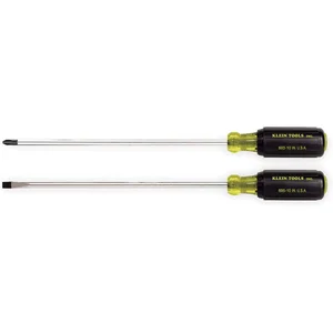 KLEIN TOOLS 85072 Screwdriver Set, 10 Inch Shank, 2 Piece | AC3CHF 2RKP1 / 85072-1