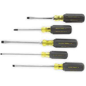 KLEIN TOOLS 85075 Screwdriver Set, Combination Cushion, 5 Piece | AC3CHE 2RKN9 / 85075-2
