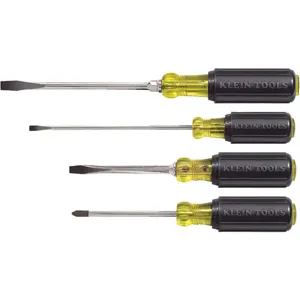 KLEIN TOOLS 85105 Screwdriver Set, Cushion Grip, 4 Piece | AH9QPY 40Y673 / 85105-6