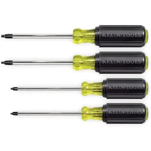 KLEIN TOOLS 85664 Screwdriver Set Combination, Cushion, 4 Piece | AC3CHG 2RKP2 / 85664-8