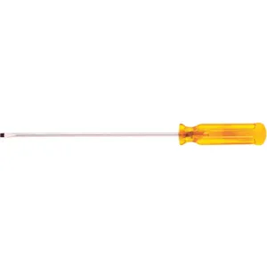 KLEIN TOOLS A216-6 Screwdriver, Round Shank, Cabinet Tip, Shank Size 1/8 x 6 Inch | AB9HTM 2DEV2 / 32017-0