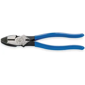 KLEIN TOOLS D2000-9NE Linesman Pliers, Size 9-3/8 Inch, Dipped Handle | AD6RWX 4A834 / 70082-8