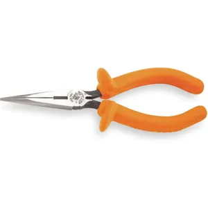 KLEIN TOOLS D203-6-INS Needle Nose Pliers 6-5/8 Inch Length, Serrated Jaw | AB2NWX 1N084 / 71017-9