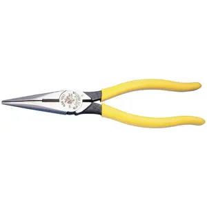 KLEIN TOOLS D203-8 Needle Nose Pliers, Size 8-7/16 x 2-5/16 Inch | AE3BZZ 5C564 / 71028-5