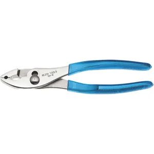 KLEIN TOOLS D514-8 Joint Pliers, Hose Clamp, 8 Inch Length | AH9QQK 40Z296 / 73232-4