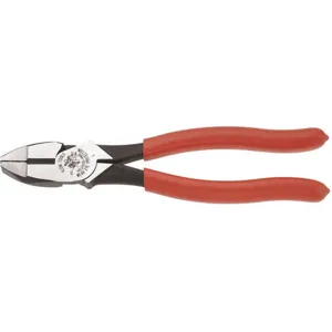 KLEIN TOOLS HD2000-9NE Linesman Pliers, Size 9-1/2 Inch, Dipped Handle | AB9JGG 2DHB2 / 70088-0