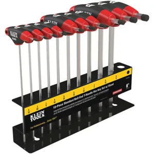 KLEIN TOOLS JTH610EB Journeyman T-Handle Set with Stand, 10 Piece | AH9QQM 40Z345 / 33764-2