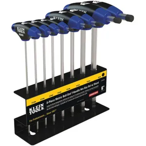 KLEIN TOOLS JTH68MB Journeyman T-Handle Set with Stand, 6 Inch Blade Length, 8 Piece | AH9QQP 40Z348 / 33765-9