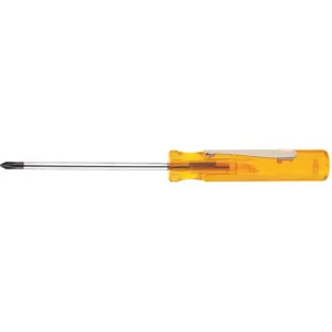 KLEIN TOOLS P12 Screwdriver, Pocket Clip, Round Shank, Profilated Phillips #0 | AB9HVA 2DFC4 / 32119-1