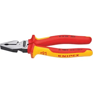 KNIPEX 02 08 200 SBA Insulated Linesman Pliers 8 In | AA2KTJ 10N818