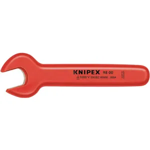 KNIPEX 98 00 12 Open End Wrench 12mm 15 Degree 4-7/8 Inch Length | AA2MXW 10U198