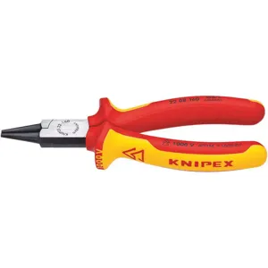 KNIPEX 22 08 160 SBA Needle Nose Pliers 6-1/4 Smooth Jaw | AA2KTP 10N851