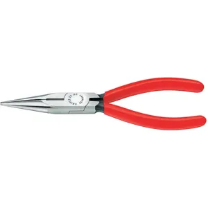 KNIPEX 25 01 160 Long Nose Plier 6-1/4 Inch Serrated | AH8JQH 38UT35