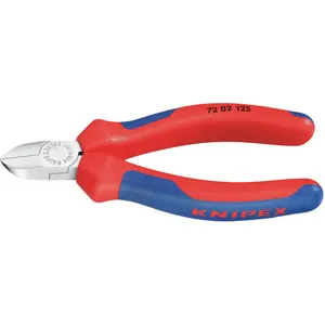 KNIPEX 72 02 125 Diagonal Cutters Red 5 Flush | AH8GYZ 38TG90