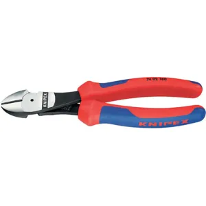 KNIPEX 74 12 180 Diagonal Cutter 8 Inch Length 7/8 Inch Length 1 Inch Width | AA2MPD 10T999