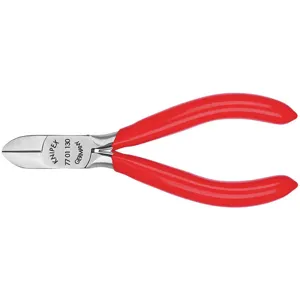 KNIPEX 77 01 130 Diagonal Cutting Pliers Plastic Dipped | AF9ZBR 30WJ70