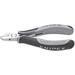KNIPEX 77 02 115 ESD-Seitenschneider mit doppelter Feder und runder Nase | AH8JTG 38UT83