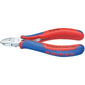 KNIPEX 77 12 115 Diagonal Cutting Pliers Ergonomic Handle | AC4WQW 30WJ72