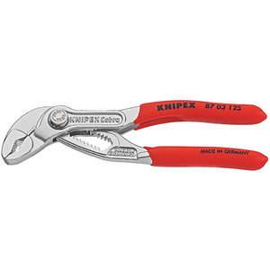 KNIPEX 87 03 125 Tongue and Groove Pliers Chrome 5 Inch Length | AH8JTQ 38UT93