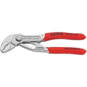 KNIPEX 87 03 125 Tongue and Groove Pliers Chrome 5 Inch Length | AH8JTQ 38UT93