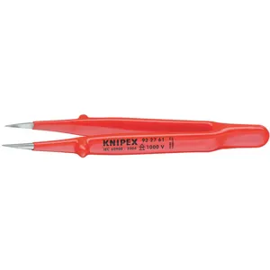 KNIPEX 92 27 61 Tweezers Insulated Straight 5-1/4 In | AA2MRK 10U060