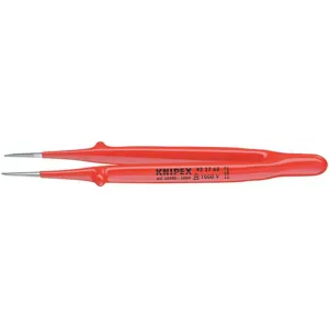 KNIPEX 92 27 62 Tweezers Insulated Straight 6 In | AA2MRL 10U061