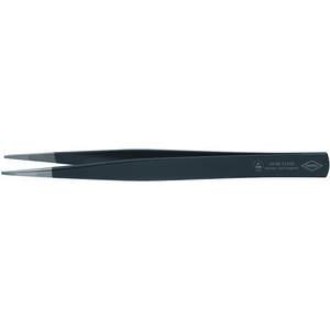 KNIPEX 92 88 73 ESD-Pinzette Esd rechteckig gezahnt 5-1/4 Zoll schwarz | AA2MTH 10U082