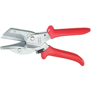 KNIPEX 94 35 215 Mitre Shear 7-7/8 Inch Length 2-7/32 Inch Cut Red | AA2MVM 10U140