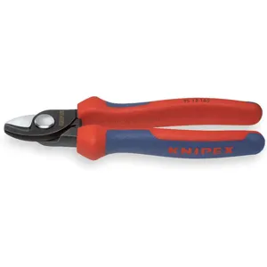 KNIPEX 95 12 165 SBA Cable Shear Shear Cut 6-1/2 In | AB9MKH 2DZA1