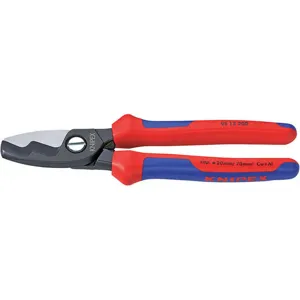 KNIPEX 95 12 200 Cable Shears Steel Multi-Component Grip | AH2ZLR 30WJ84