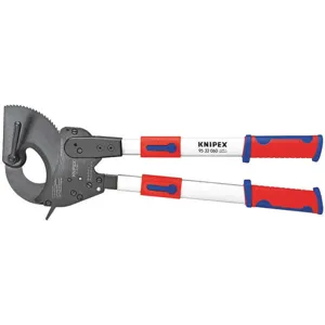 KNIPEX 95 32 060 Ratchet Cable Cutter Center Cut 24-3/4in | AA2MVY 10U150