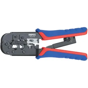 KNIPEX 97 51 10 Insulated Crimper Rj11/12/45 7-1/2 Inch Length | AA2MWF 10U158