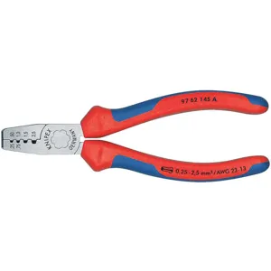 KNIPEX 97 61 145 A Insulated Crimper 23-13 AWG 5-3/4 Inch Length | AG9RGM 21XK02