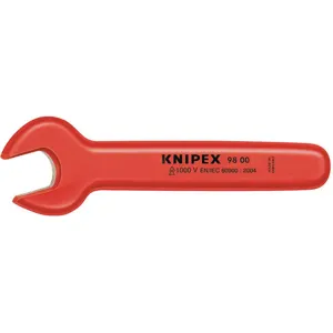 KNIPEX 98 00 7/16 Insulated Open End Wrench 7/16 Inch 4-3/4 L | AA2FLJ 10G226